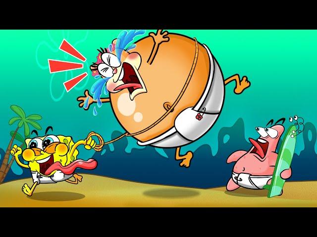 [Animation] Spongebob vs Sandy - Oh No She's Getting Fat || Spongebob Squarepants Animation