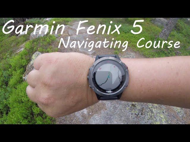 Garmin Fenix 5 How to Navigate a Course 4K