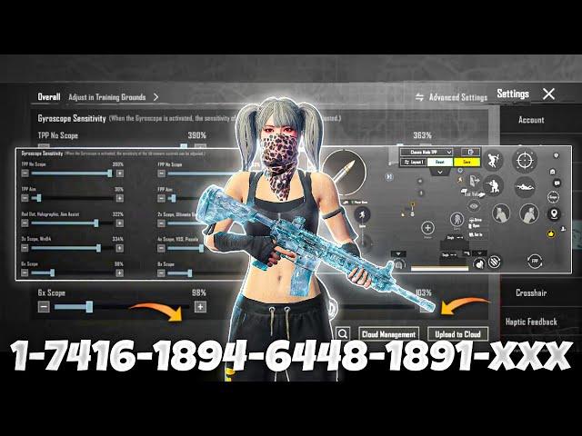 NEW UPDATE 3.4BEST SENSITIVITY CODE + CONTROL SETTINGS BGMI/PUBG MOBILE