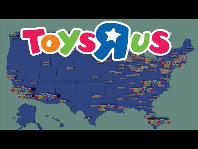 Map of the Rise and Fall of Toys "R" Us