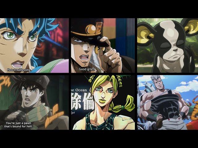 All JoJo characters say yare yare