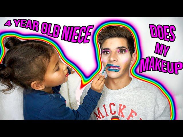 MY 4 YEAR OLD NIECE DOES MY MAKEUP! | KEVIN RUPARD