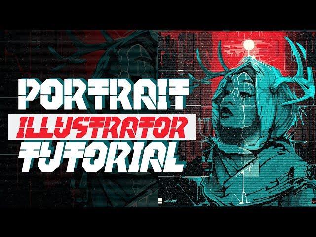 Adobe Illustrator | Vector Portrait Illustration Process Walkthrough