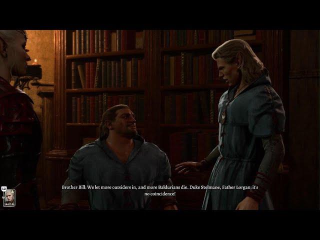 [BG3 Baldur's Gate 3] Ilmater Temple: Brothers of Ilmater Argue about Refugees