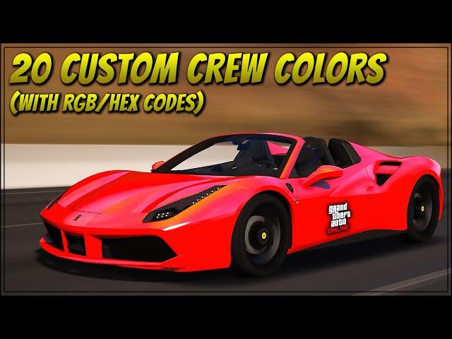 20 Amazing Custom Crew Colors in GTA Online (With RGB/Hex Codes)