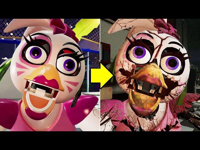 FNAF Security Breach - Early Shattered Animatronics