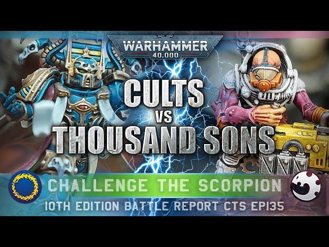 Thousand Sons Chaos Space Marines vs Genestealer Cults Warhammer 40K Battle Report 10th Ed 2000pts