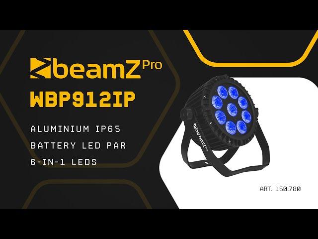 BeamZ Pro WBP912IP Aluminium IP65 Battery LED Par 6-in-1 LEDs - 150.782