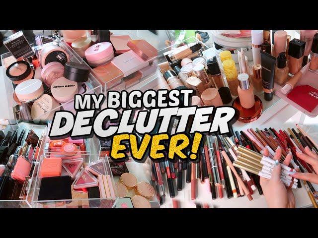 MAKEUP COLLECTION DECLUTTER! My *BIGGEST* One Yet