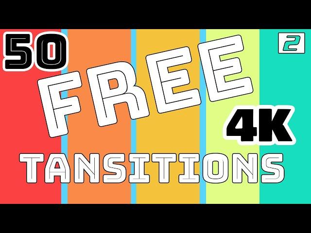 Part 2 | 50 Free 4K Transitions | +82 Free Sound Effects Motion Graphics