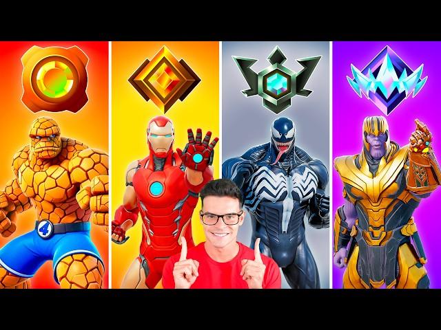  Pasé de BRONCE a UNREAL con MARVEL en Fortnite