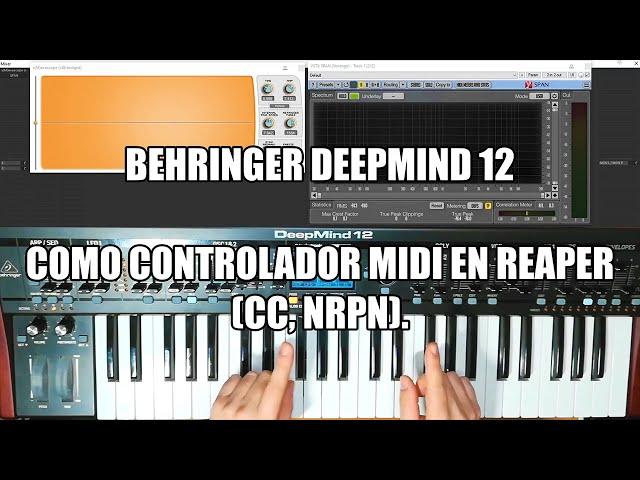 Behringer DeepMind 12 como controlador MIDI en Reaper (CC, nrpn).