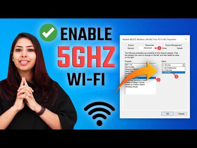 How To Enable 5GHz Wi Fi On Laptop | Change Wi-Fi Band From 2.4GHz to 5GHz