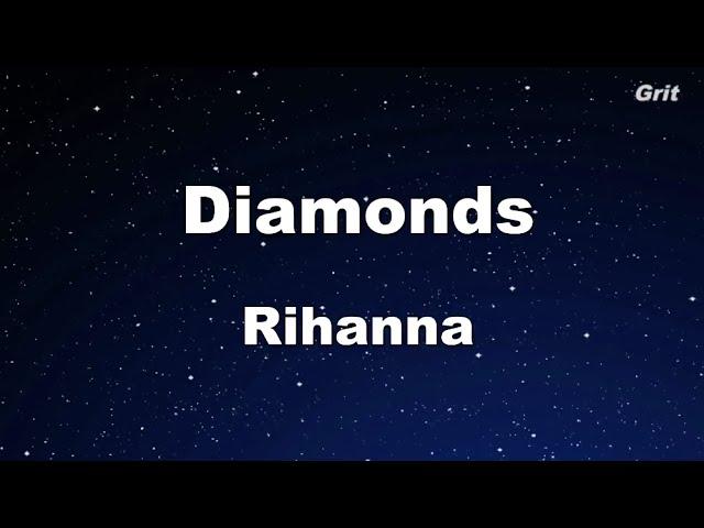 Diamonds - Rihanna Karaoke 【No Guide Melody】 Instrumental