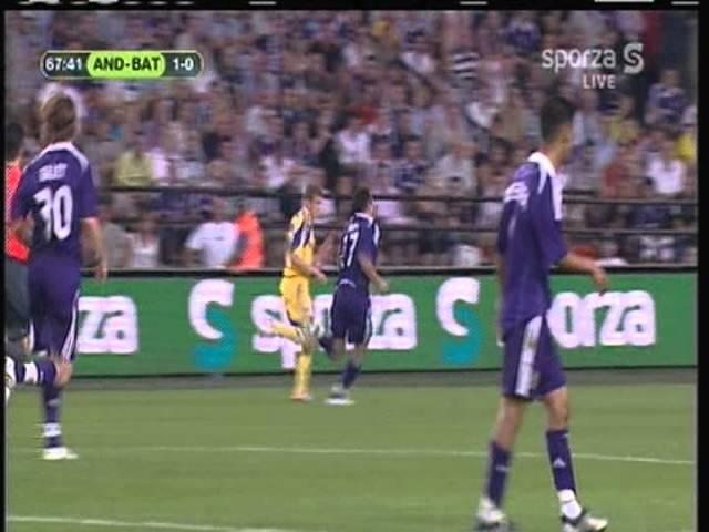 2008 (July 30) Anderlecht (Belgium) 1-BATE Borisov (Belarus) 2 (Champions League)