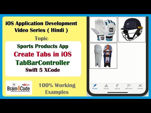 Working with Tab Bar Controller in Swift 5 XCode |  Tabs with UICollectionView in iOS App  | Hindi