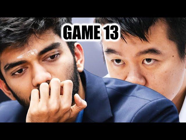 Gukesh vs Ding || GAME 13 || FIDE World Chess Championship Match 2024