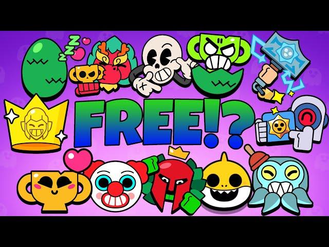 Every FREE Player Accessory In Brawl Stars [JULY 2024 ️]