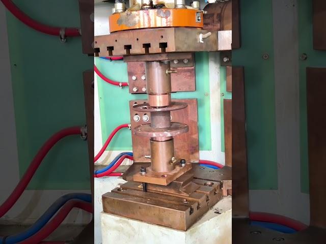 Big roller ring welding machine, resistance capacity discharge projection welder #weldingmachine