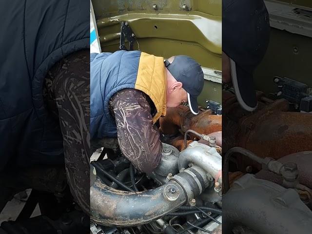 Урал на прокачку  Коллега сдает экзамен #заполярье #вахта #ремонт