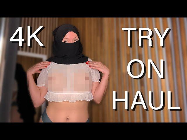 [4K] Transparent Outfits | Try on Haul with Sara