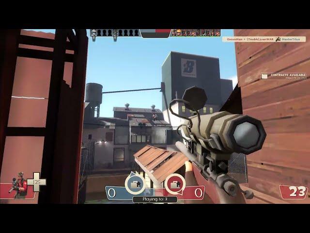 1.5 hours of Sniper in TF2... in 23 minutes