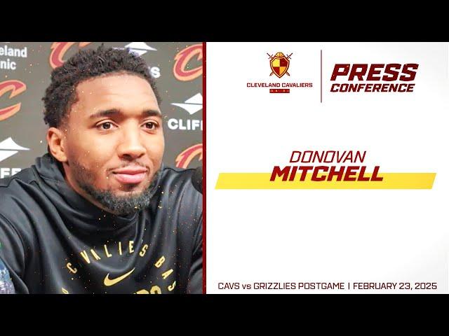 Cleveland Cavaliers: Donovan Mitchell Meets with Media After Cleveland's 129-123 Win vs. Grizzles