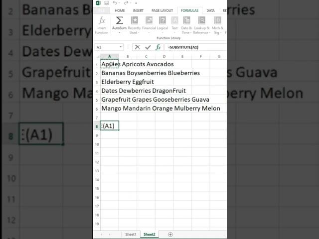 Tips on Using Substitute Formula - Excel Tips and Tricks Part 2