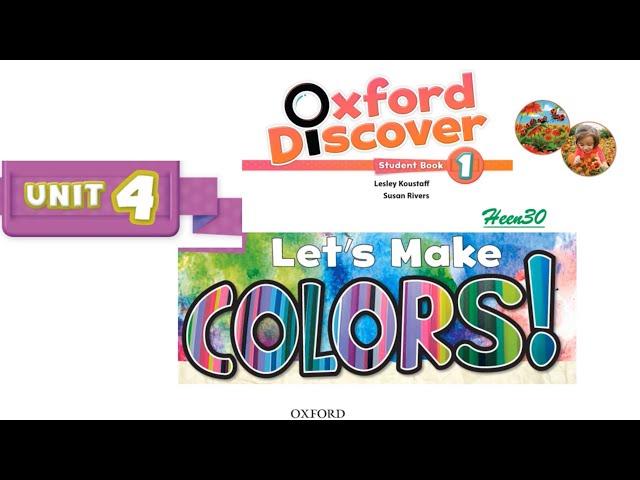 Oxford Discover Book 1 - Unit 4: Let's Make colors (Listening)