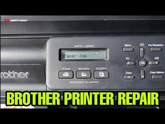 PAPER JAM ERROR ON BROTHER PRINTER QUICK FIX - MFC-J200/ DCP T300/ T310/ T420W/ T520W/ T710W/ T720W