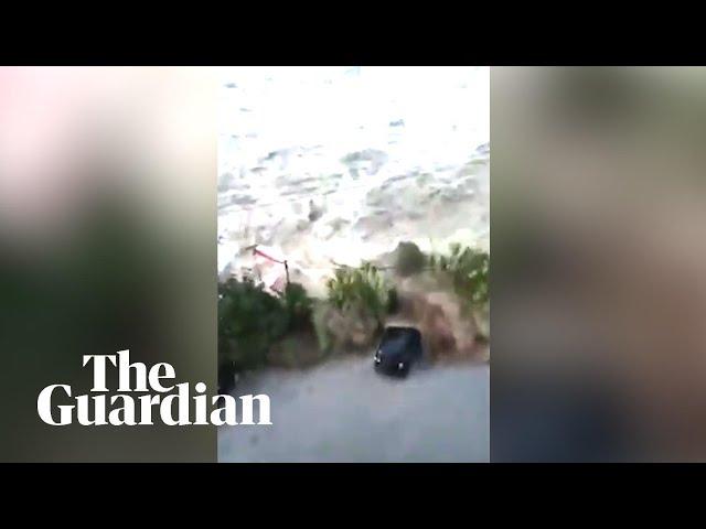 Tsunami floods into Indonesian city in terrifying new footage