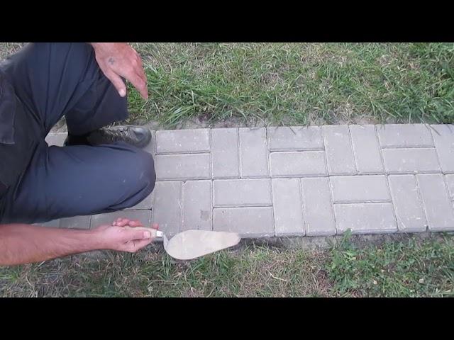 Brick paving with no curb