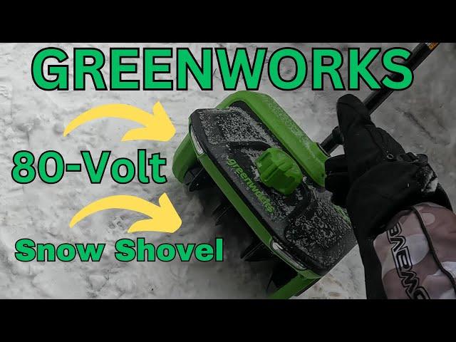 Greenworks 80-Volt 12-Inch Cordless Electric Snow Shovel Review