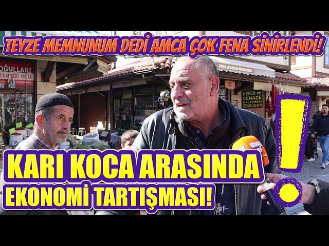 KARI KOCA ARASINDA EKONOMİ TARTIŞMASI! | Sokak Röportajı | Ekonomi | Konya | Halk