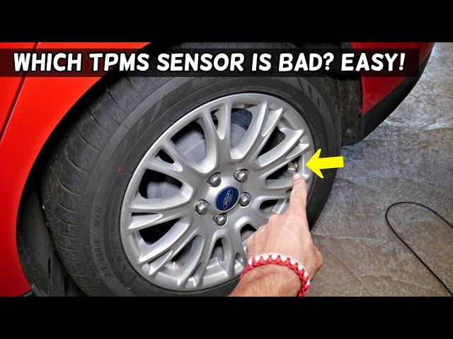 HOW TO TELL WHICH TPMS SENSOR IS BAD demonstrated on FORD