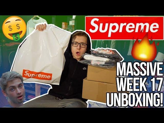 MASSIVE SUPREME WEEK 17 FW18 UNBOXING! | SUPREME x LUDENS x MARVIN GAYE COLLABS!