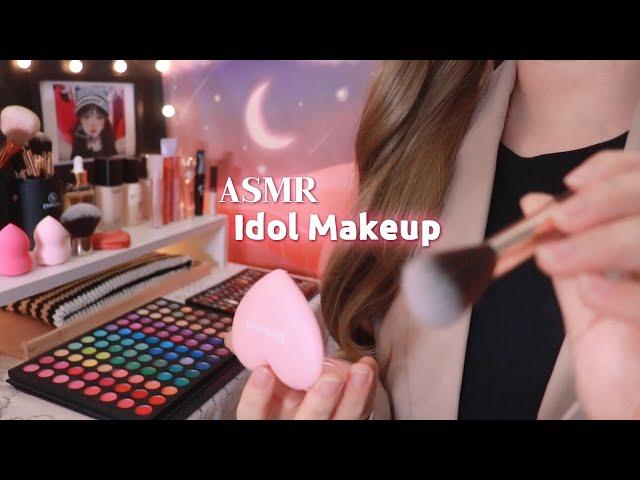 ASMR K-pop Idol Makeup Studio (Roleplay, Layered Sounds)