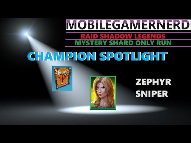 (Zephyr Sniper) Raid Shadow Legends F2P Champion Spotlight