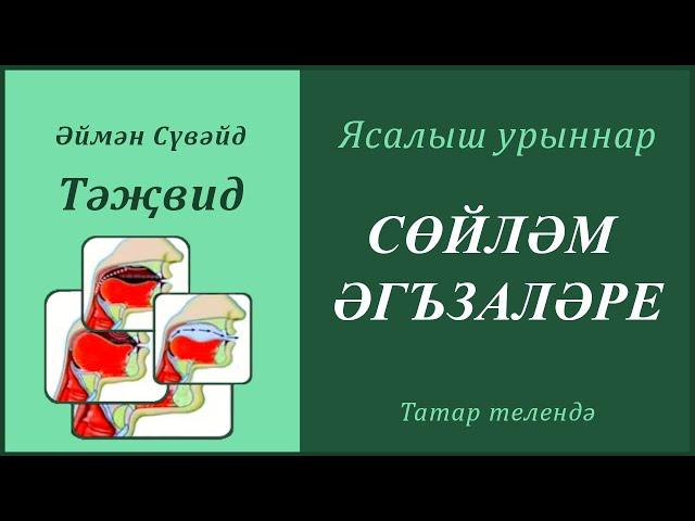 2. Ясалыш урыннары: СӨЙЛӘМ ӘГЪЗАЛӘРЕ | Әймән Сүвәйд (татарча субтитрлар)