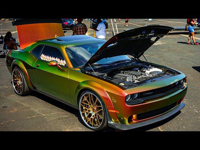 BLOCKFEST CARSHOW  STEELE ALABAMA HANGOUT BIG RIMS / AMAZING WHIPZ CANDY PAINT pt 1