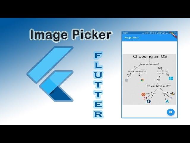 Flutter : Image Picker | Load image from the camera | Load Image from Gallery