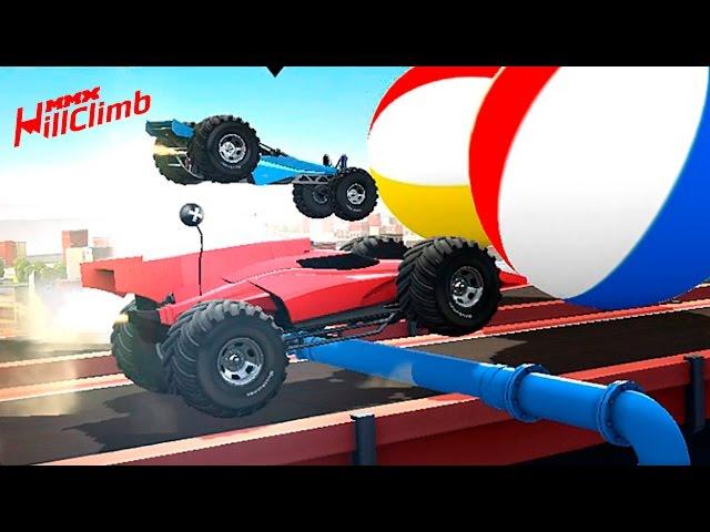 MMX HILL CLIMB #12 в стиле ХОТ ВИЛС ГОНКИ монстр траки прохождение игры