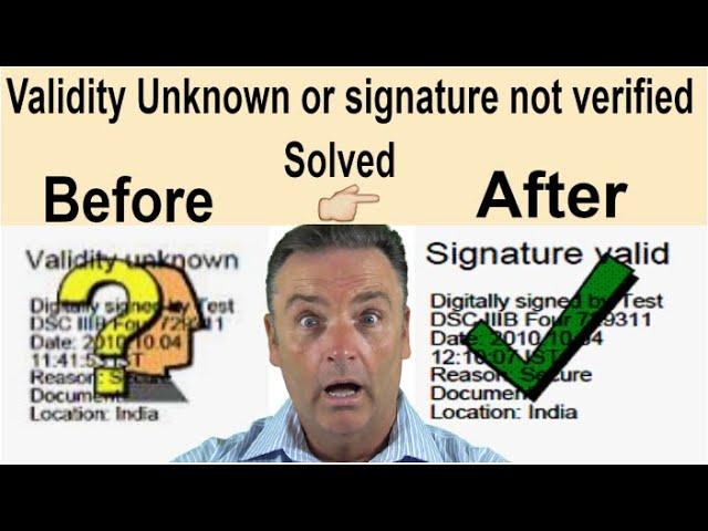 How to solve signature not verified Problems