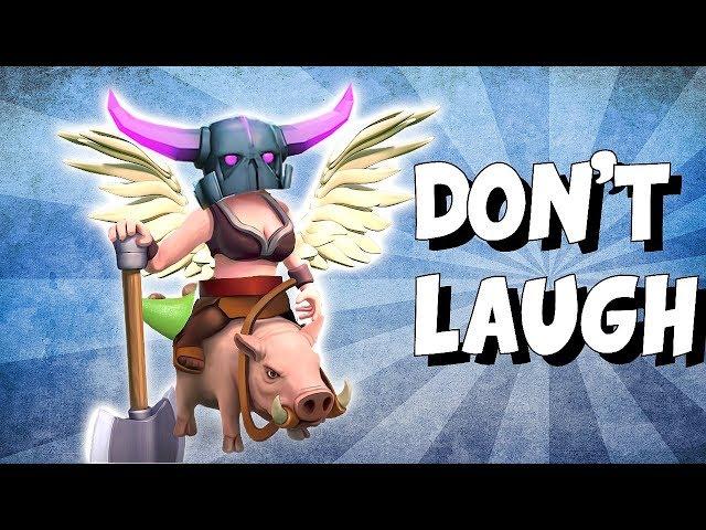 BEST MOMENTS!! LAUGH CHALLENGE! CLASH OF CLANS!!