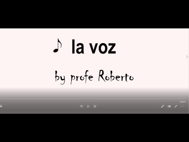 Teoría musical by profe Roberto -video 15- La voz