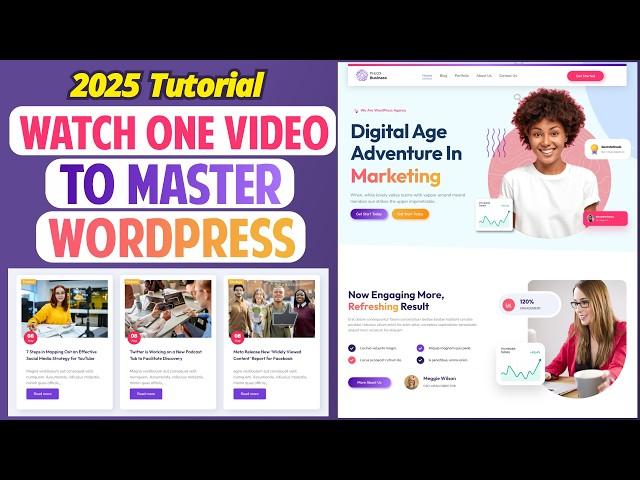 How to Make a FREE WordPress Website 2025 - WordPress Designing MasterClass - Elementor Tutorial