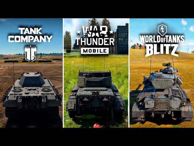 War Thunder Mobile VS Tank Company VS Word of Tanks Blitz Comparison