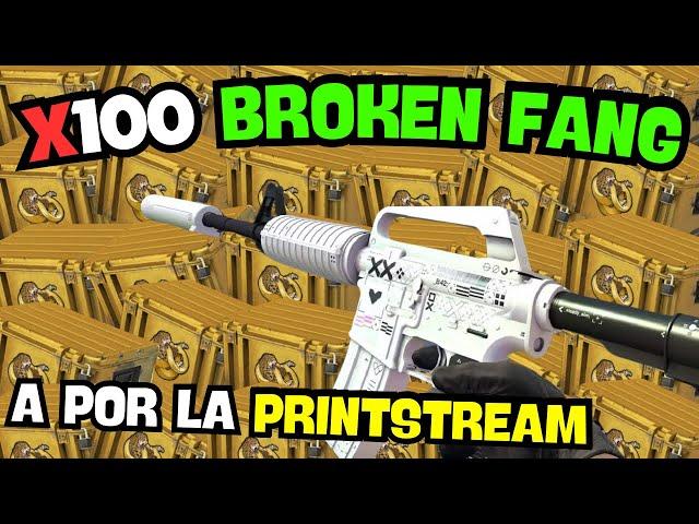 ABRO 100 CAJAS BROKEN FANG BUSCANDO LA M4A1-S PRINTSTREAM (MI M4 FAVORITA DE CS2)