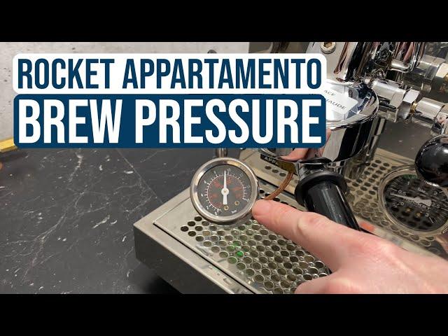 Rocket Espresso Appartamento: Adjusting Brew Pressure