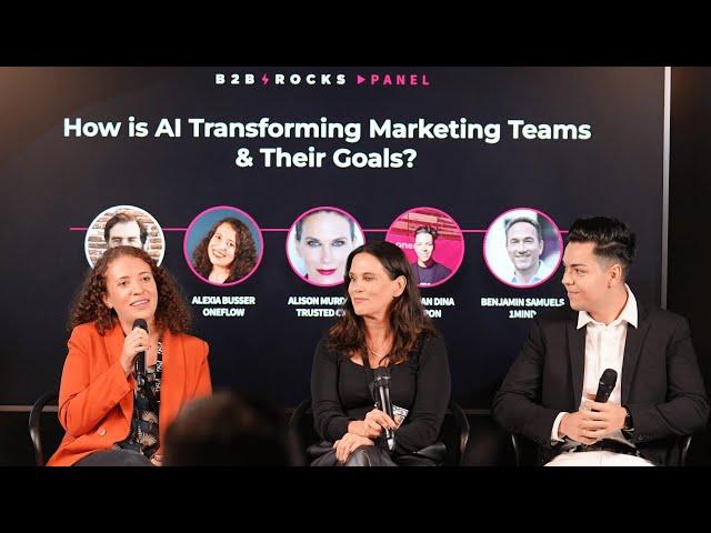 How is AI transforming marketing teams & their goals | B2B Rocks panel